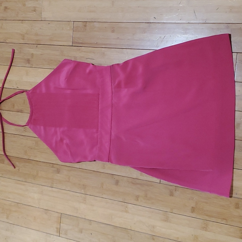 Banana Republic fuchsia pink halter dress